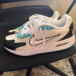 Nike Air Max Solo; White, Black, and Teal Sneakers
